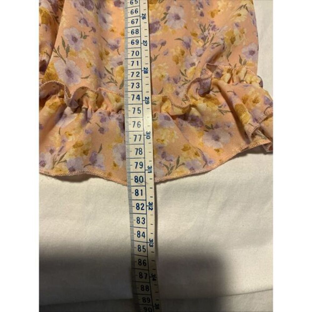 Iris Ruffled Spaghetti Adjustable Straps Light Or… - image 7